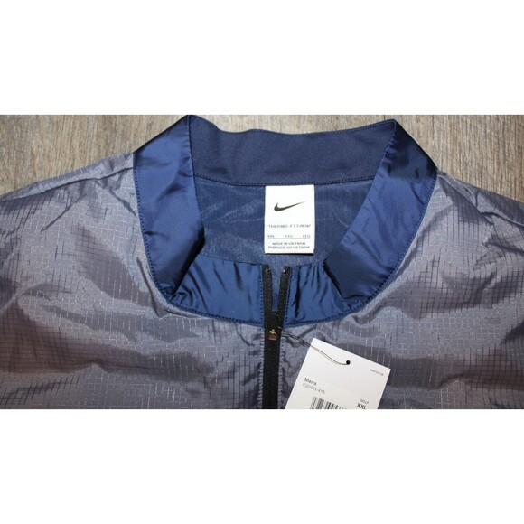 Nike Men Therma-FIT Repel Full-Zip Golf Jacket SIZE XXL NWT $250 NAVY BLUE GRAY - Picture 3 of 6